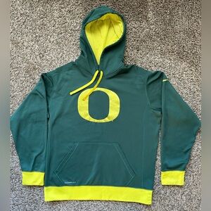 Oregon Ducks Nike Therma-Fit Hoodie Mens Size Large Y2K